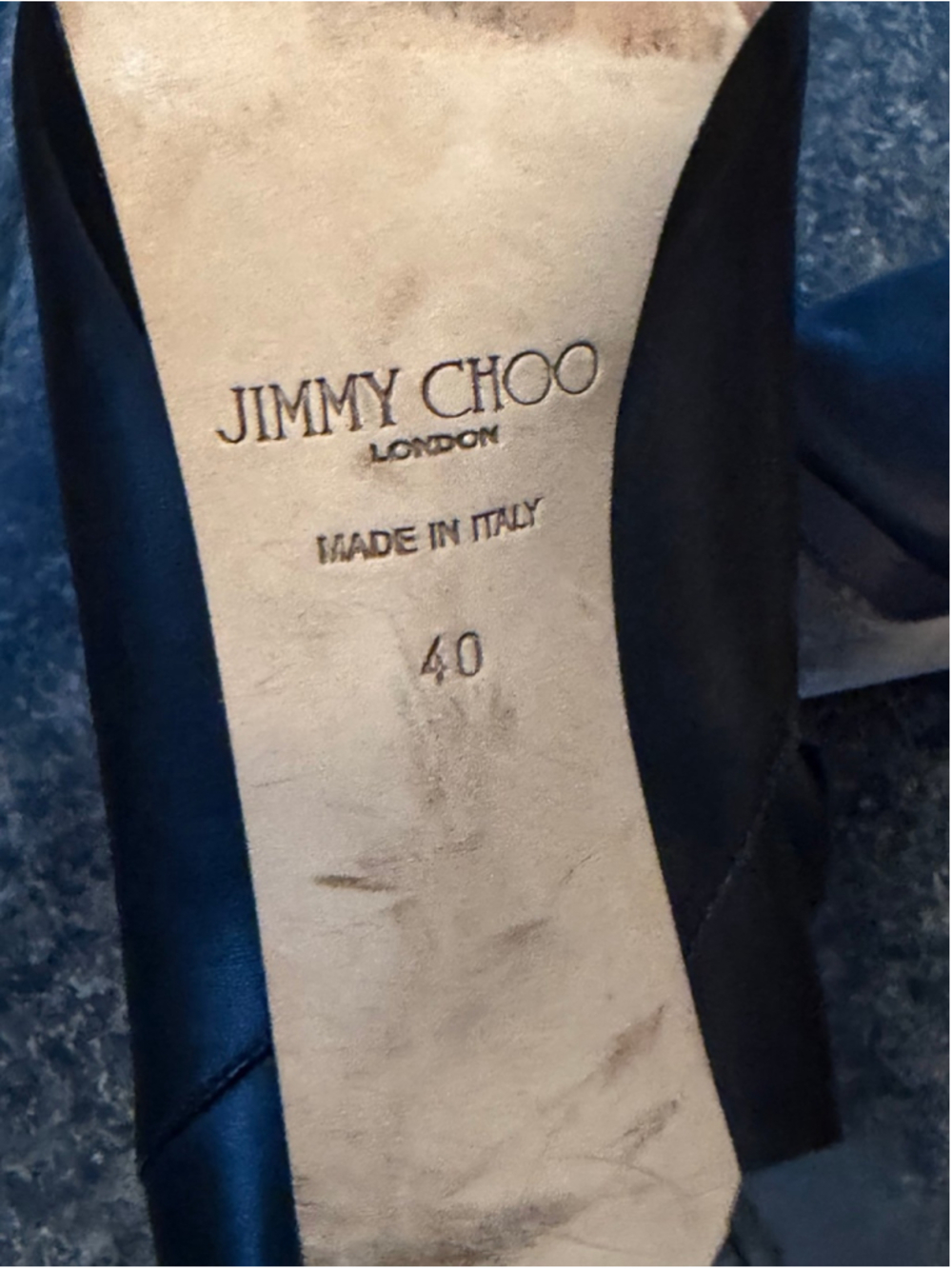Jimmy Choo Lindsay 100 Black Leather Pointed Toe Ankle Booties Size 10 - Picture 7 of 12